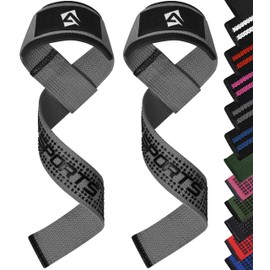 AQF Lifting Straps Strength Training (Gel Padded), Professional Lifting Straps for Bodybuilding and Weightlifting, Deadlift Straps, Gym Straps, Fitness Lifting Straps in Pair for Men and Women