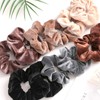 IVARYSS Scrunchies for Women, 12 Pcs Neutral Velvet Scrunchies for