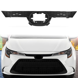 G-PLUS Front Upper Bumper Grille Compatible with Toyota Corolla LE XLE 2020 2021 2022 53111-12E60 53111-02850 TO1200442