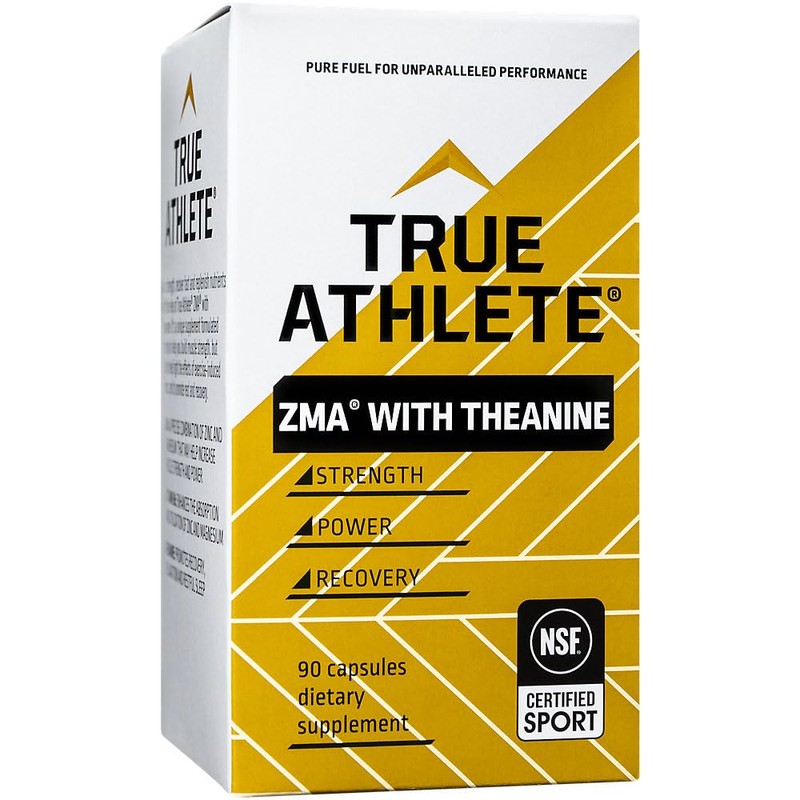 True Athlete ZMA with Theanine – Supports Muscle Recovery, Strength