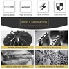 Handook Tungsten Carbide Double Cut Burr Set, with 1/8" Shank