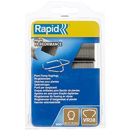 Rapid High Performance Galvanised Garden Hog Rings, 6-16 mm, 300 Pieces