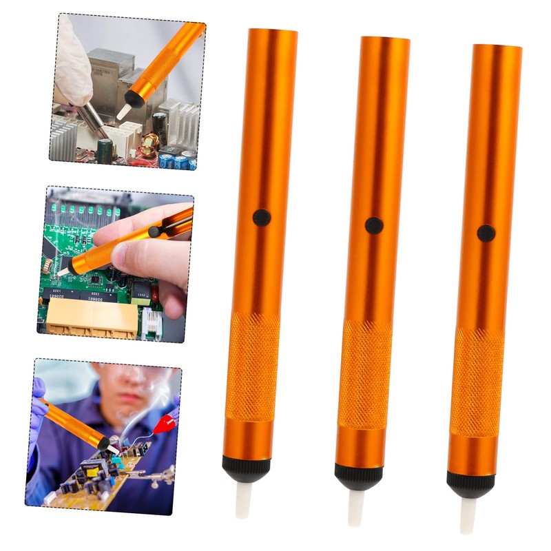 Operitacx 3pcs Solder Sucker Tool Solder Remover Pump for Desoldering
