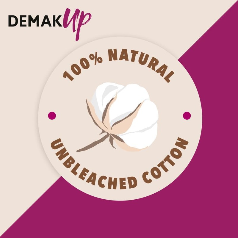 Demak'Up Expert Round Cotton Pads, Makeup Removal, 350 Cotton Pads,