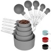 10-Piece Stainless Steel Measuring Set with Stackable Cups and Spoons