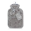 Revitale Luxury Cosy Faux Fur Pom Pom Hot Water Bottle