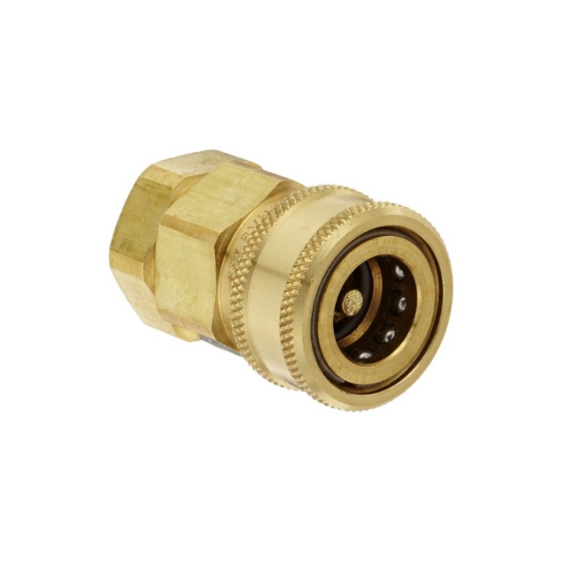 Snap-Tite BVHC8-8F Brass H-Shape Quick-Disconnect Hose Coupling, Sleeve-Lock Socket, 1/2"