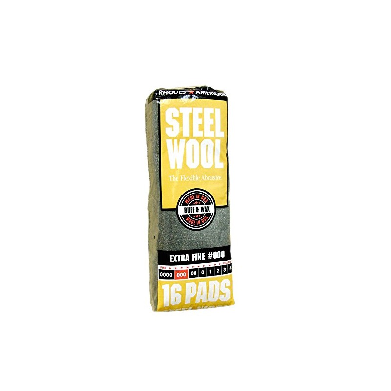 Homax - 33873161011 Steel Wool, Extra Fine Grade #000, 16