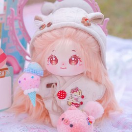 Niannyyhouse - Muñeca de Felpa de 20 cm, Cuerpo de Peluche Humano, sin atributo, 8 Pulgadas, Regalo Normal de Vestir para el Cuerpo (A-13 sin Esqueleto)