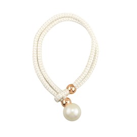 MAHAVIMOKSA 4 Packs Curtain Tiebacks Holder with 35mm Pearl Buckle for Home Outdoor Bedroom Office (Beige)