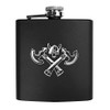 6oz (170ml) 'Viking Axes & Helmet' Pocket Hip Flask (HP00011515)