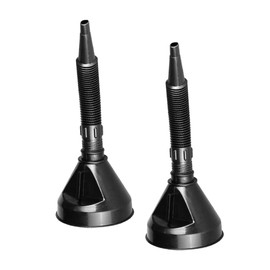 PACKOVE 2pcs Wide Mouth Oil Funnel Durable Long Funnels for Motorcycle and Automotive Use Multi Functional Design for Easy Refueling of Gasoline Oil and Fluids