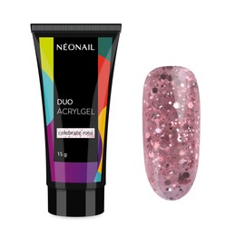 NEONAIL DUO Acrylic Gel Celebrate Rose - Polygel - Nails - Gel Nails - Acrylic Gel for Nails - Acrylic Nails - Acrylic Gel - Nail Extension - Acrylic Gel - Poly Gel - 15 g