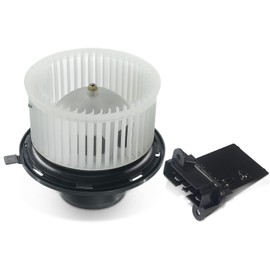 A-Premium HVAC Blower Heater Motor & Resistor Kit with Fan Cage Compatible with Jeep Wrangler TJ 2002-2006 Liberty 2002-2007 Sport Utility Replace# 5066553AA, 5139720AA 2-PC Set