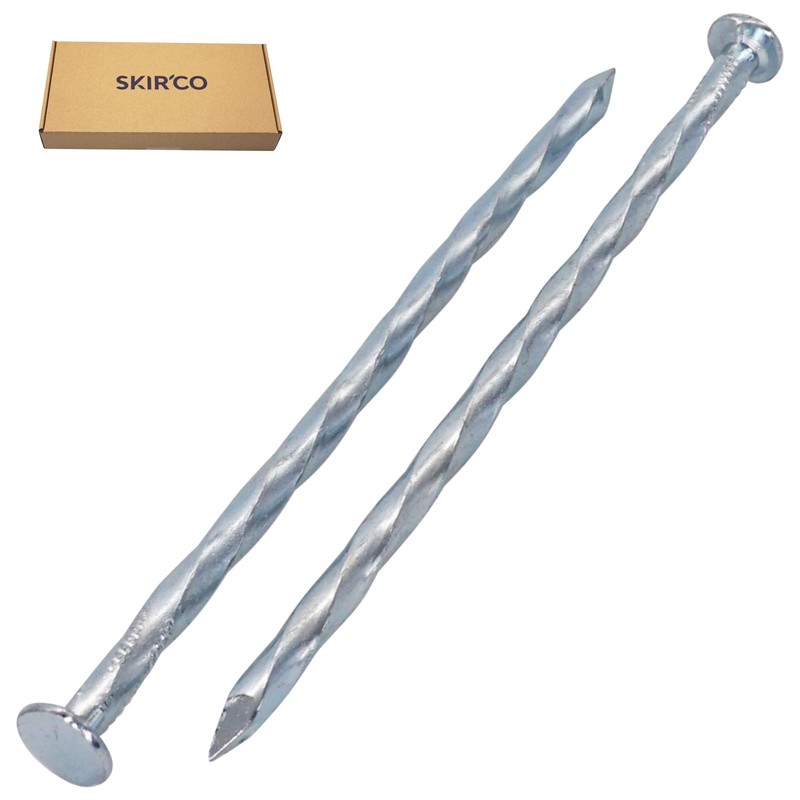 SKIR'CO (Pack of 50) Square Twisted Steel Nails 4.5 x
