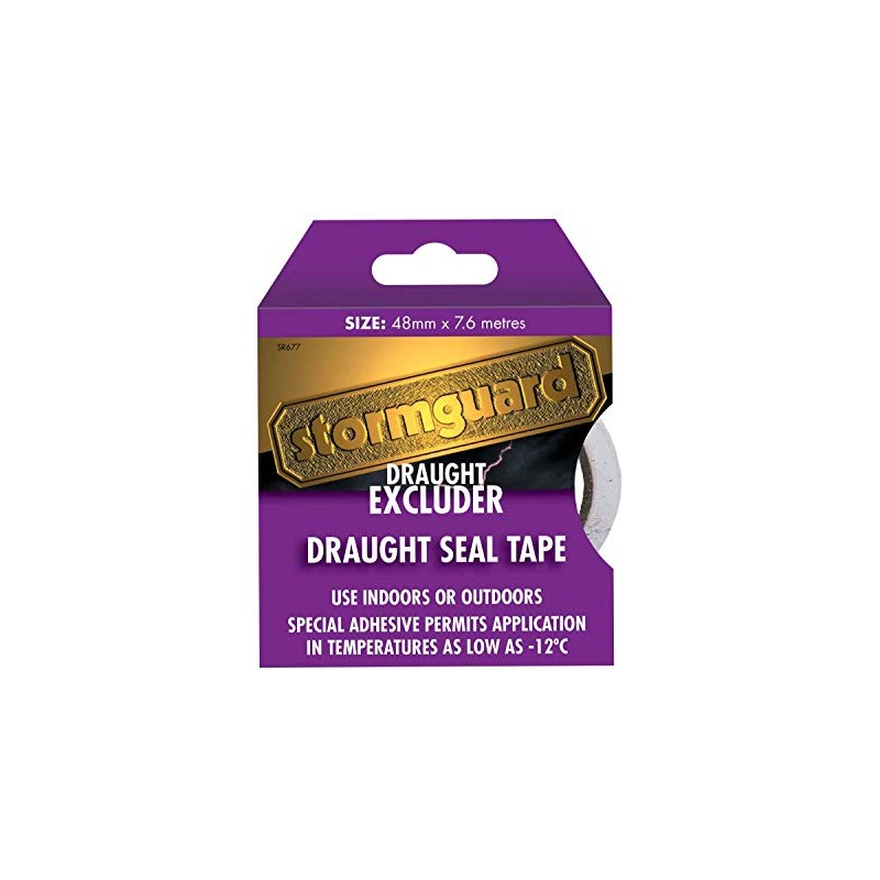 Stormguard 7.6m Draught Excluder Seal Jointing Tape Weather Strip Insulation