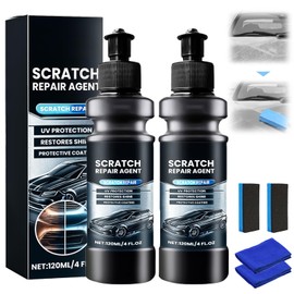 2 Stück Autolack Kratzer Entferner, Auto Kratzer Entferner, Autolack Reparatur Polieren Paste, Polierpaste Auto Autolack Reparaturset 120 ml, Car Scratch Remover, Fleckentferner für Entfernung Tiefen