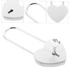 Outanaya Travel Locks Wishing Well Lock Rustproof Mini Heart Padlock