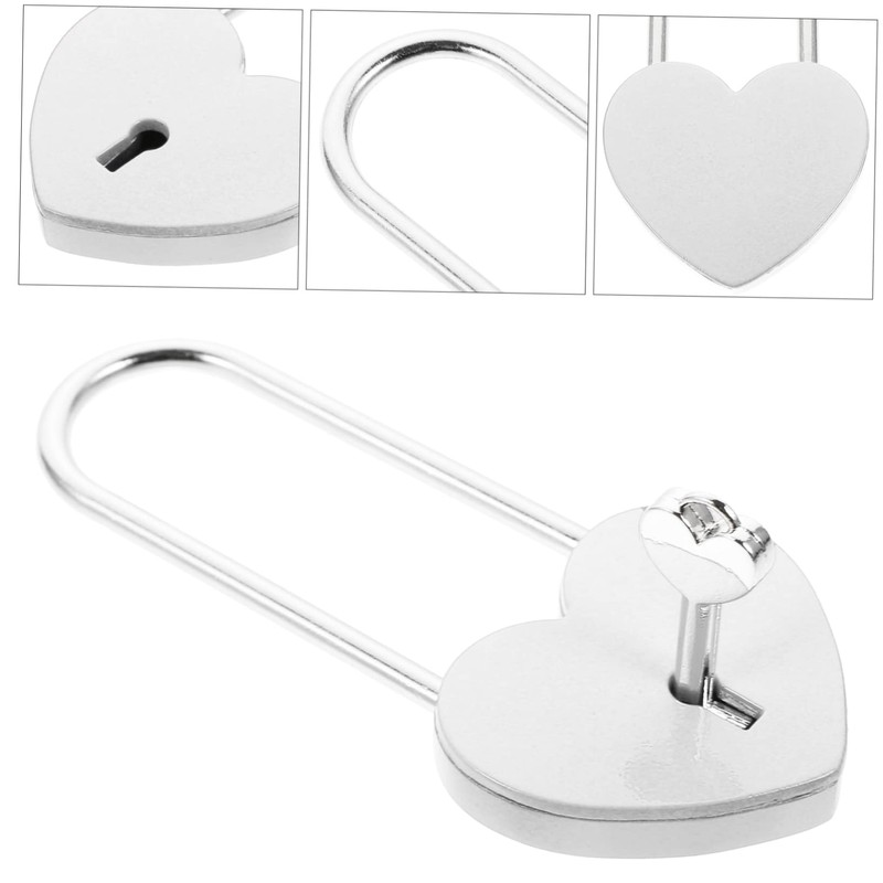 Outanaya Travel Locks Wishing Well Lock Rustproof Mini Heart Padlock