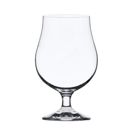 Stolzle Lausitz Bierpokale German Made Crystal Berlin Beer Glass Belgian Tulips Style, Set of 6