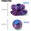 Gear Ball, 3D Printed Fidget Toy Spinning Gear Sphere for