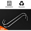 Alele Meat Hook 4pack Heavy Duty S-Hooks 10" Stainless Steel