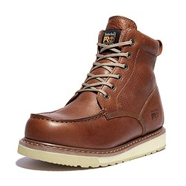 Timberland PRO Men's Pro Wedge 6 Inch Moc Soft Toe Industrial Work Boot, Brown-2024 New, 11.5