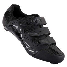 HH HILAND Unisex Wide Cycling Shoes Compatible with Delta SPD Cleats-3 Straps-Clip in Road/Mountain/Indoor Bike Shoes for Mens and Womens Black