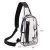 TINYAT Clear Sling Bag Stadium Approved Transparent Chest Bag with