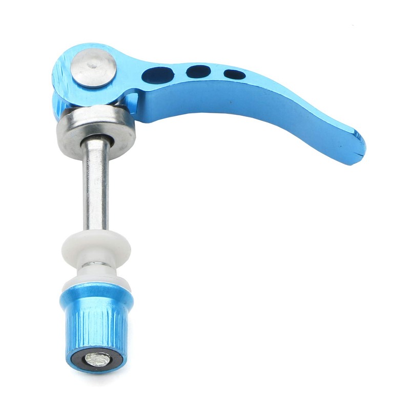 Blue Aluminum Alloy Bike Seat Clamp, M6 × 65mm Bicycle