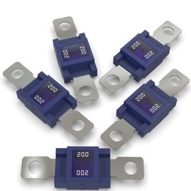 Auprotec Mega High Current Fuse Screw Fuse 80A - 500A, 200A Ampere Blue