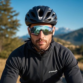 Cyxus 1286 Sports Sunglasses, UV Protection, UV Protection, Ultra Lightweight, Bicycle, Climbing, Fishing, Baseball, Golf, Running, Driving, Biking, Tennis, Skiing, purple