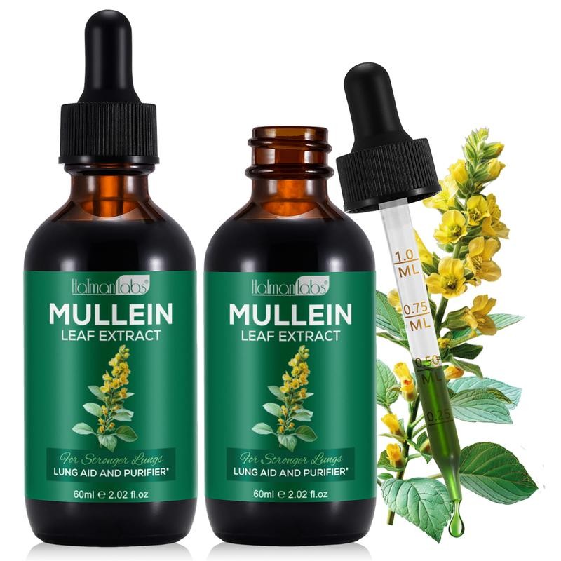 Hatmanlabs Mullein Leaf Extract - Mullein Drops for Lung -