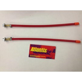 atlantis UNIVERSAL SNOW PLOW MARKER SET 18" RED/ORANGE & MOUNTS SILVERADO C1500 C2500 C35