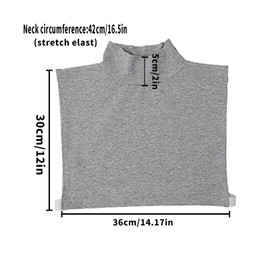 Teemall Women's Mock Turtleneck Fake Collar Cotton Winter Dickey Wrap (3PC)