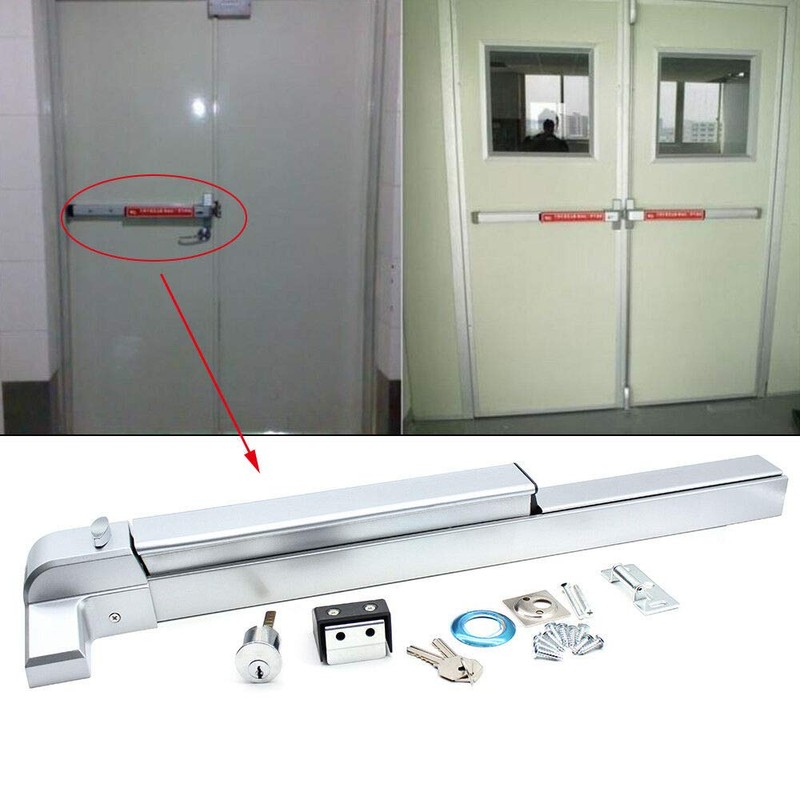 DONSU Door Push Bar Panic Outside Heavy Duty Commercial Rim