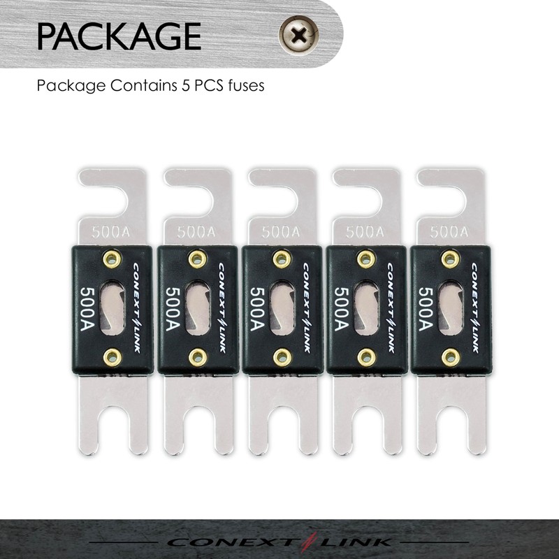 Conext Link ANL500-5 Nickel 500 Amp ANL Fuse 5 Pack