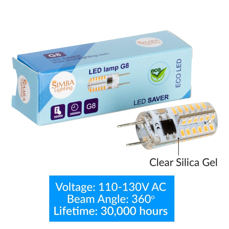 Simba Lighting G8 LED Dimmable Light Bulb (5 Pack) 1.5W