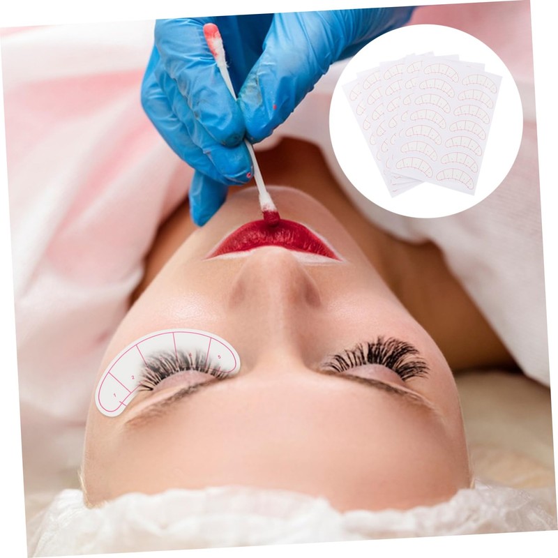 Ipetboom Eyelash Isolation Pads 70 Sheets Dual Scale Lash Mapping