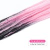 Dsoar 24 inch Ombre Dreadlock Extensions 20 pcs/Pack Synthetic Dreads