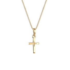 Elli Women's Cross Pendant Necklace with Star Engraving Filigree in 925 Sterling Silver, Sterling Silver, None