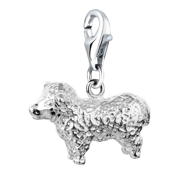 Nenalina Sheep Charm in 925 Sterling Silver Suitable For All