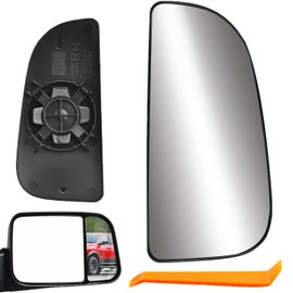 Towing Convex Mirror Glass Compatible with 09-20 Dodge Ram 1500 2500 3500 4500 5500 Lower Small Tow Convex Lens Mirror 68067730AA CH1325125 CH145603 Right Passenger Side Exterior Mirrors Glass