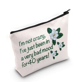 JNIAP 80's Movie Fan Inspired Gift Magnolias Inspired Cosmetic Bag Friendship Gift (I'm not crazy Bag)