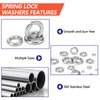1000 Pcs Spring Lock Washers Assortment Kit – 9 SAE