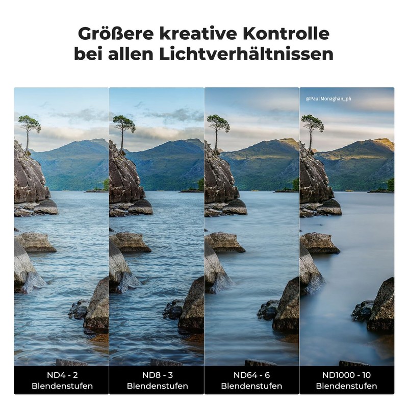 K&F CONCEPT ND Filter Set 58 mm Neutral Density Filter