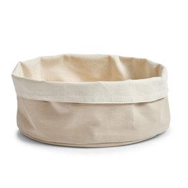 Zeller 18005 Bread Bag Round Cotton Diameter 25 x 13 cm Grey / Cream