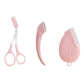 Eyebrow Set, 3-Piece Set, Eyebrow Kit, Eyebrow Scissors, Eyebrow Cut, Eyebrow Scissors, For Beginners, Trimming Tool, Small, Eyebrow Shaving, Eyebrow Grooming Beauty Tool, Men and Women