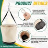 SilTriangle Heavy Duty Tool Canvas Bucket 12 x 12 x
