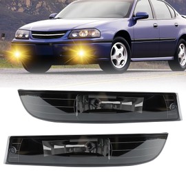 Fog Lights Compatible with 2000 2001 2002 2003 2004 2005 Impala Front Bumper Driving Fog Lamps - Clear Lens